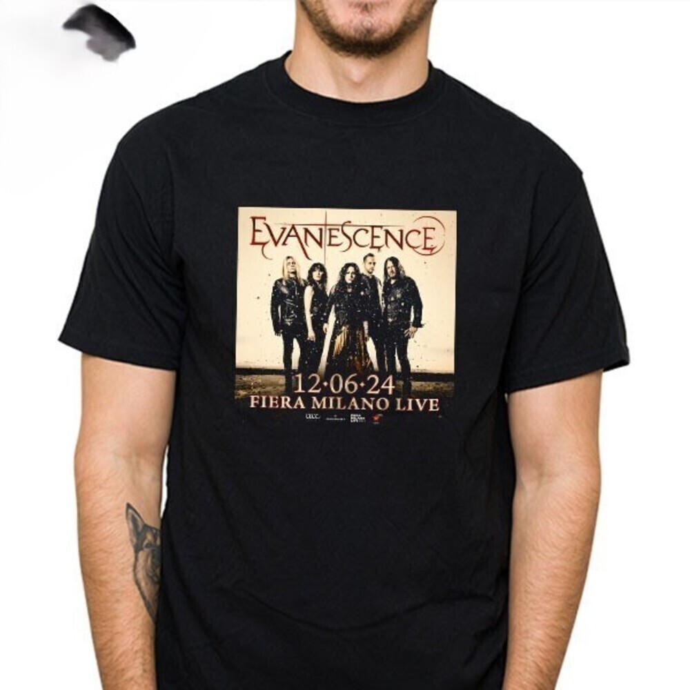 Evanescence Fiera Milano Live  Fan Gifts Classic Graphics Tshirt